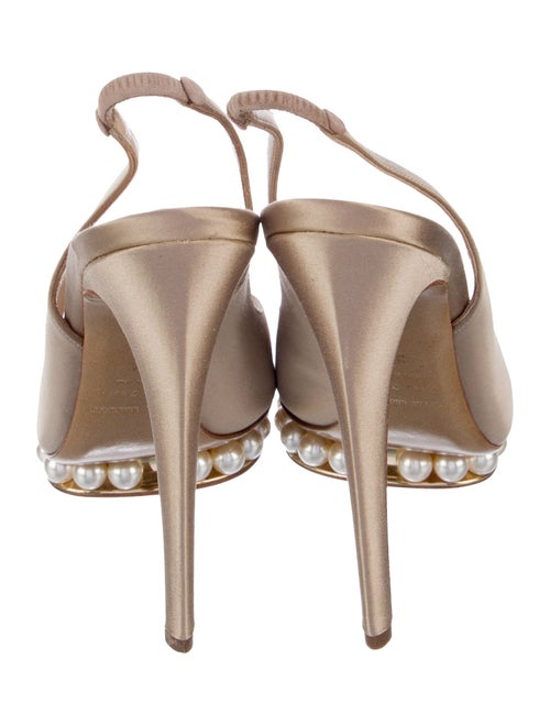 Nicholas Kirkwood Satin Slingback Pumps