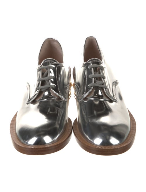 Nicholas Kirkwood Faux Pearl Accents Patent Leather Oxfords