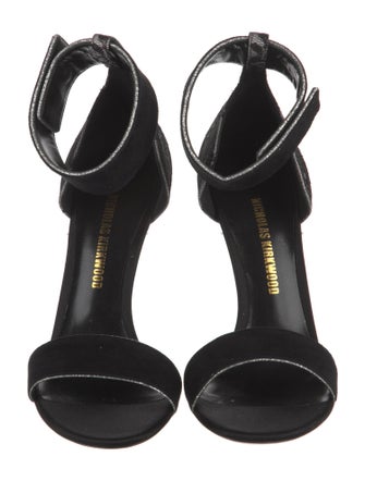 Nicholas Kirkwood Suede Glitter Accents Sandals