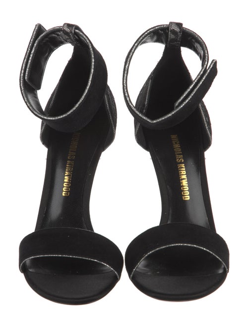 Nicholas Kirkwood Suede Glitter Accents Sandals