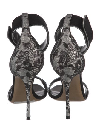 Nicholas Kirkwood Suede Glitter Accents Sandals