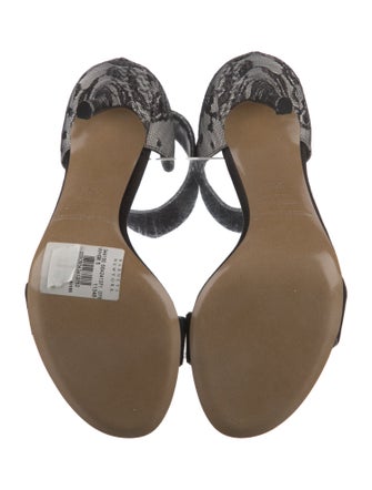 Nicholas Kirkwood Suede Glitter Accents Sandals