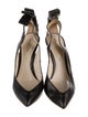 Nicholas Kirkwood Leather Bow Accents Slingback Pumps