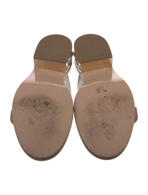 Nicholas Kirkwood Faux Pearl Accents Leather Slides