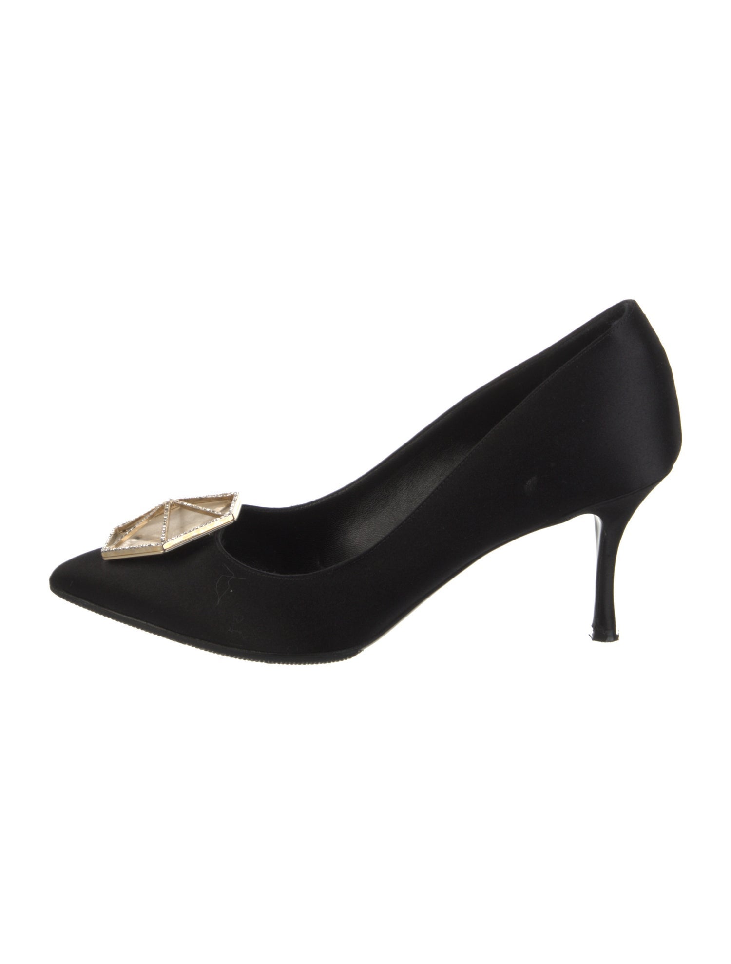 Nicholas Kirkwood Satin Crystal Embellishments Pumps
