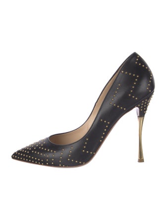 Nicholas Kirkwood Leather Studded Accents Pumps