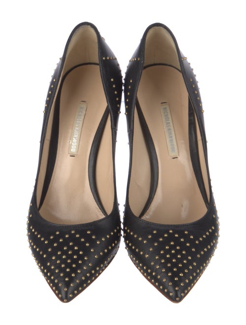 Nicholas Kirkwood Leather Studded Accents Pumps