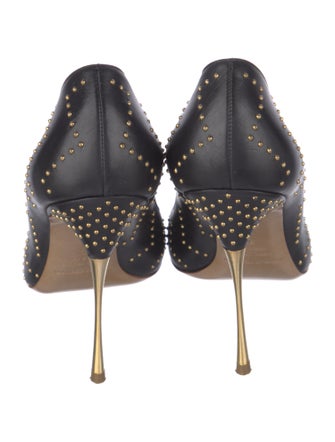 Nicholas Kirkwood Leather Studded Accents Pumps