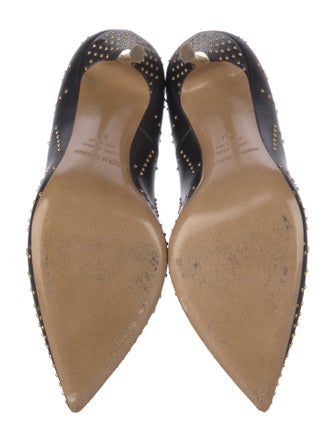 Nicholas Kirkwood Leather Studded Accents Pumps