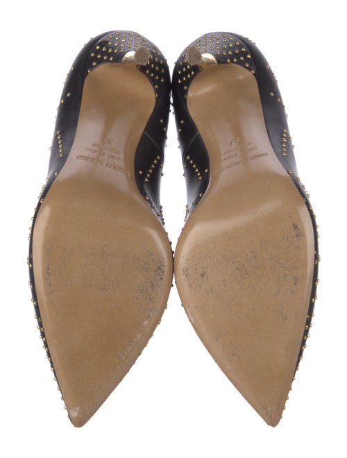 Nicholas Kirkwood Leather Studded Accents Pumps