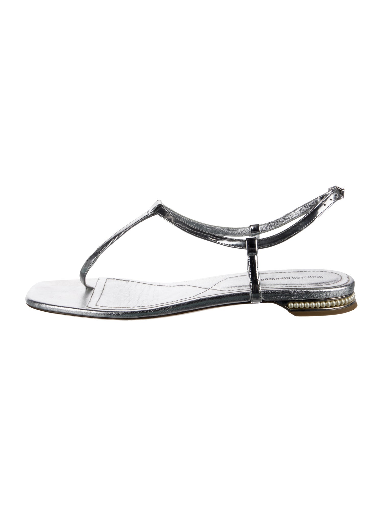 Nicholas Kirkwood Leather T-Strap Sandals