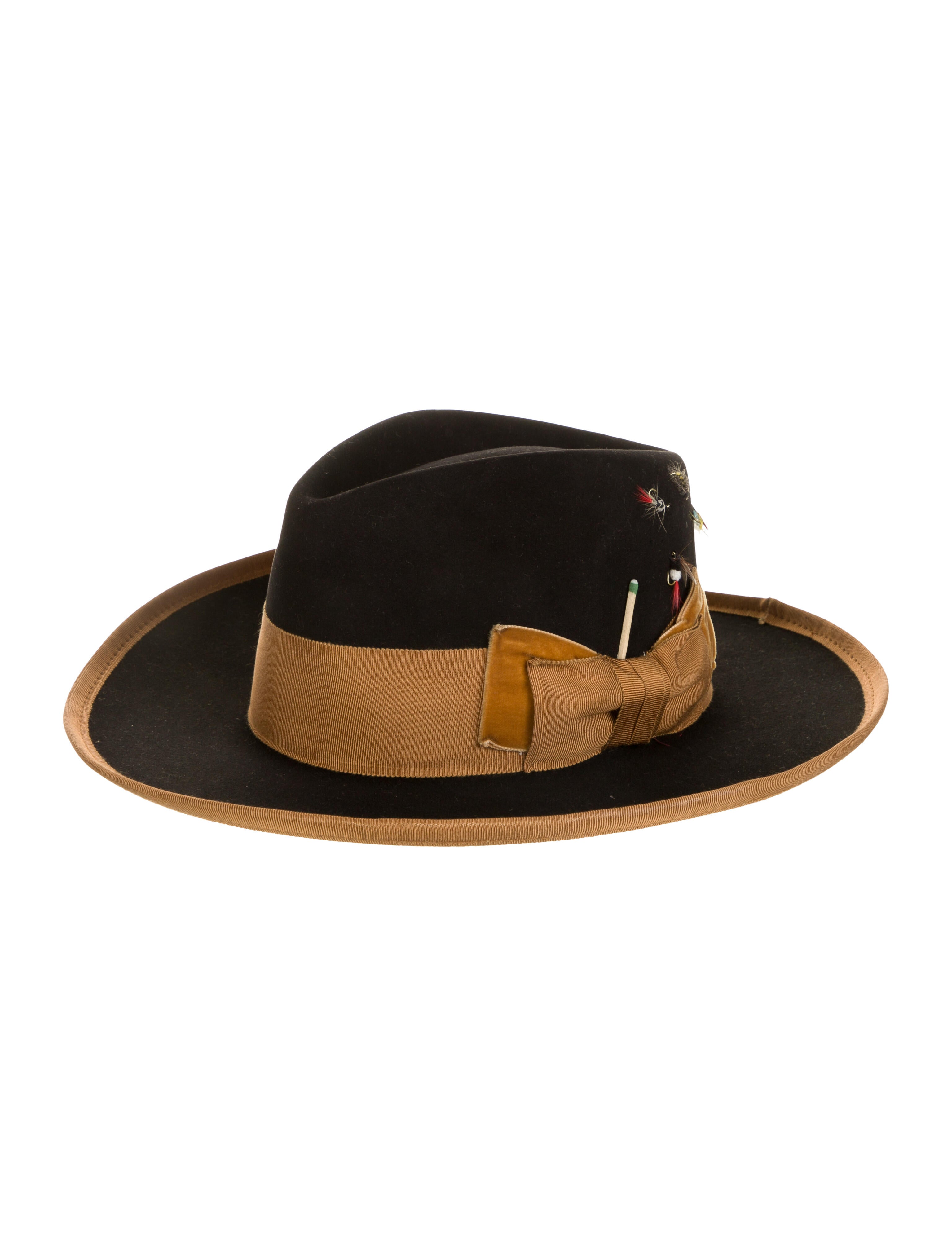 Nick Fouquet Square Grouper Fly Hat - Black Hats, Accessories