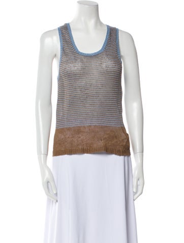 Nick Fouquet Knitwear Striped Scoop Neck Sweater S