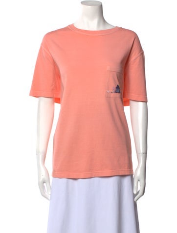 Nick Fouquet Tops Bateau Neckline Short Sleeve T-Shirt L