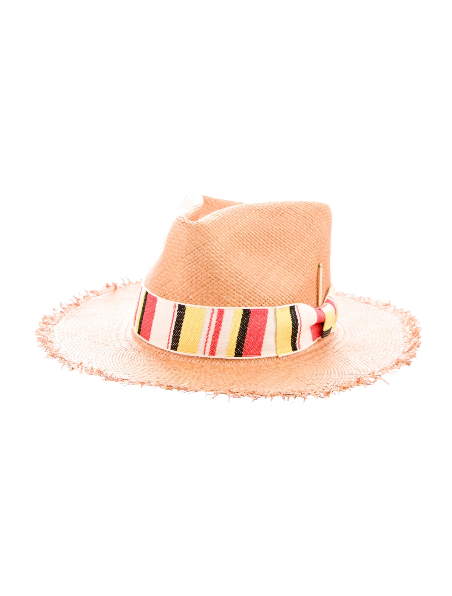 Nick Fouquet Straw Woven Fedora Hat