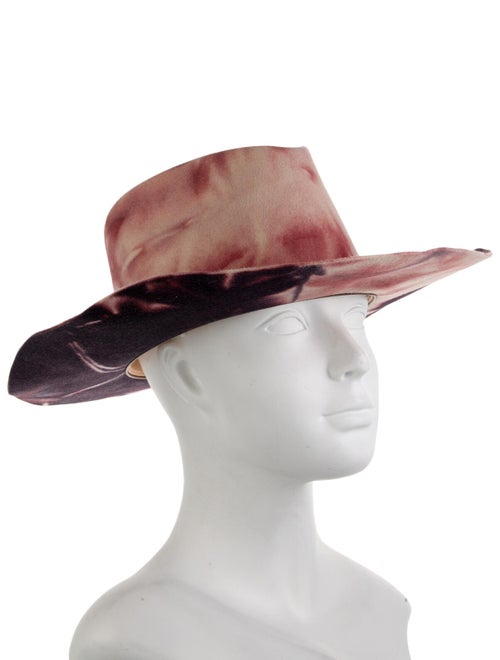 Nick Fouquet burgundy and pattern printed Hat
