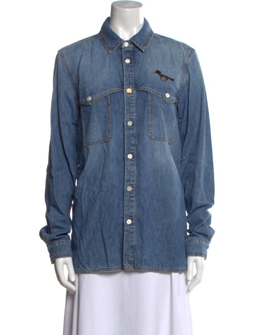 Nick Fouquet Long Sleeve Button-Up Top