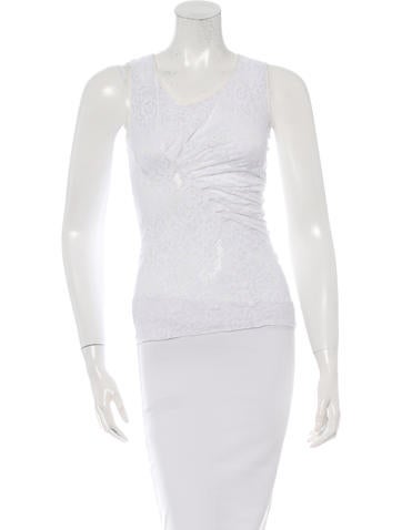 Nina Ricci Ruched Lace Top