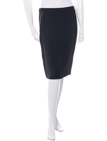 Nina Ricci Silk Pencil Skirt