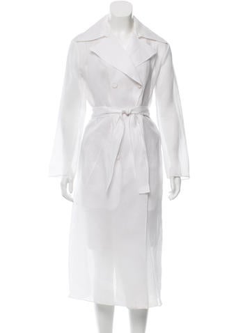 Nina Ricci Sheer Double-Breasted Coat