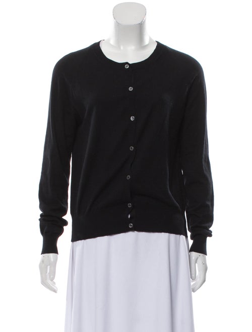 Nina Ricci Guipure Lace-Accented Button-Up Cardiga