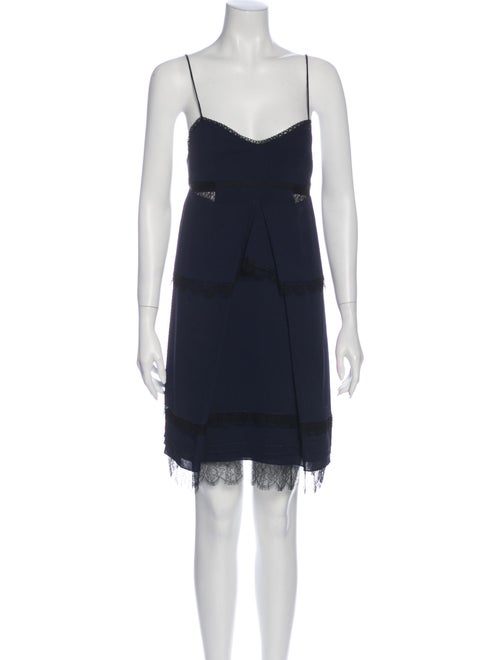 Nina Ricci Silk Mini Dress w/ Tags Blue