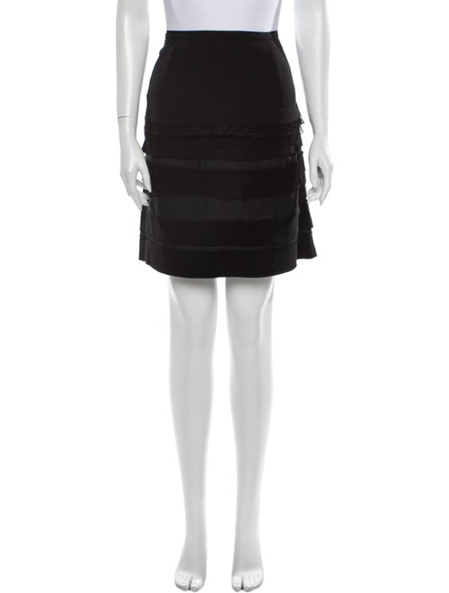 Nina Ricci Silk Mini Skirt Black