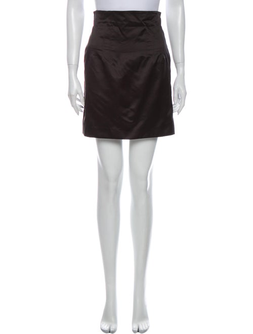 Nina Ricci Silk Mini Skirt Black