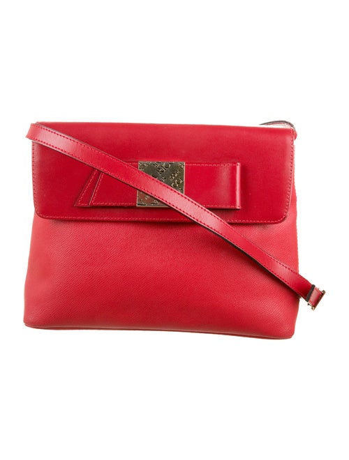 Nina Ricci Leather Shoulder Bag Red