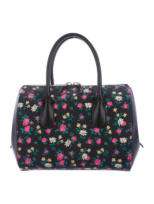 Nina Ricci Leather-Trimmed Handle Bag Black