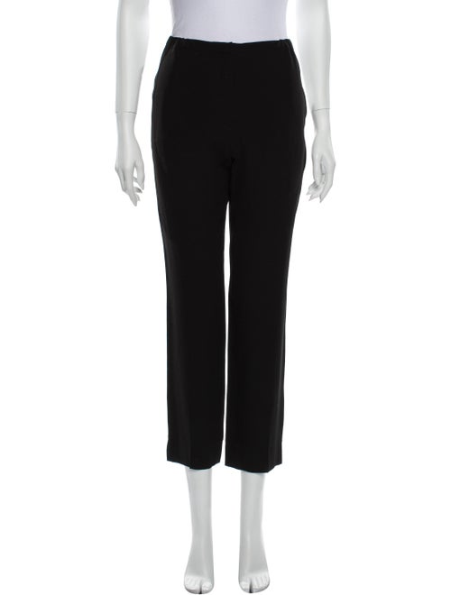 Nina Ricci Silk Straight Leg Pants Black