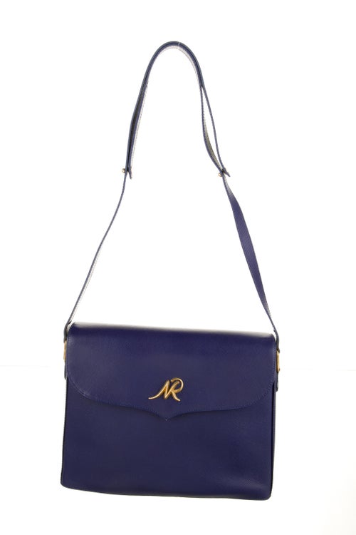 Nina Ricci Leather Shoulder Bag Blue