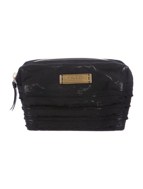 Nina Ricci Nylon Cosmetic Bag Black