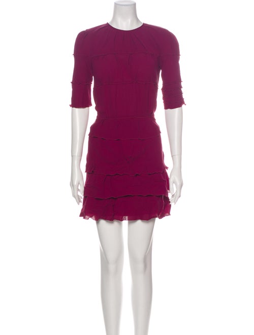 Nina Ricci Silk Mini Dress Pink
