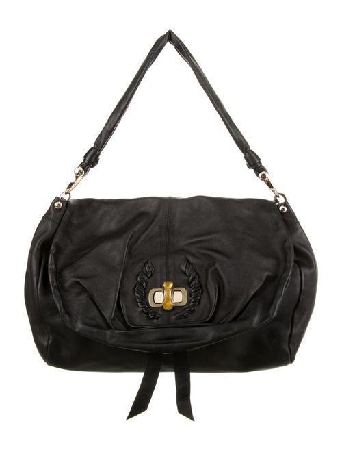 Nina Ricci Leather Shoulder Bag Black