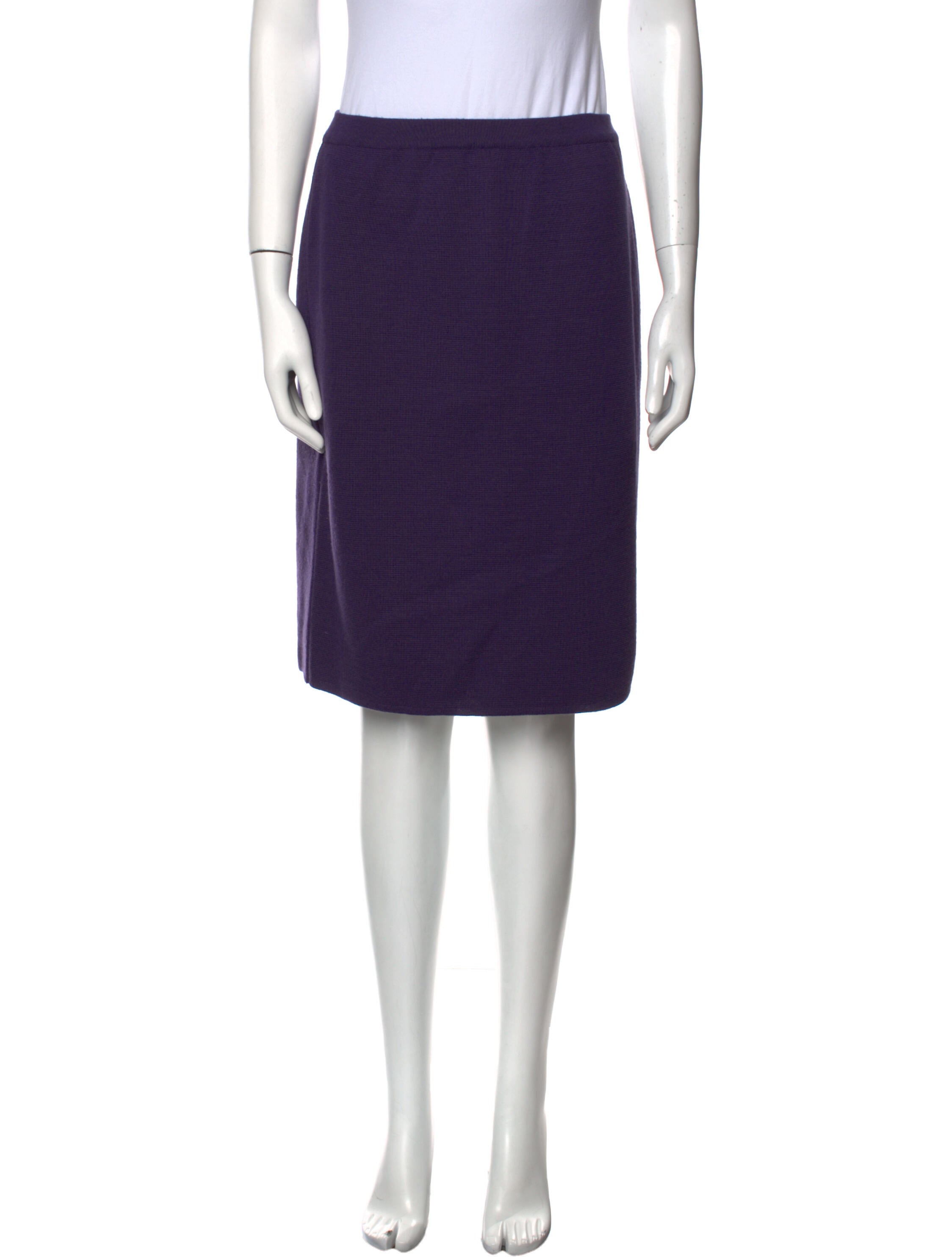 Nina Ricci Virgin Wool Knee-Length Skirt