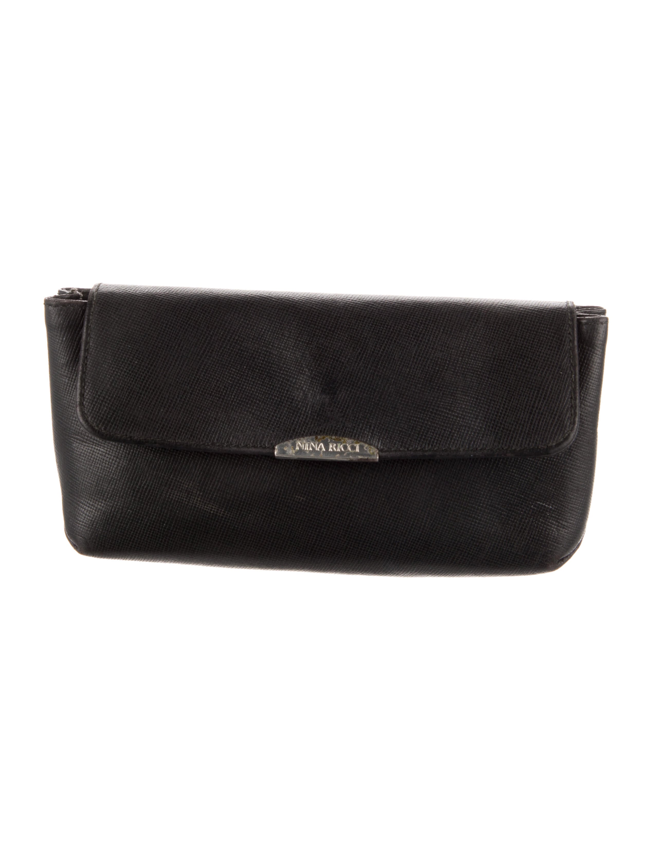 Nina Ricci Leather Clutch Bag Black Clutches, Handbags NIN43852 The RealReal