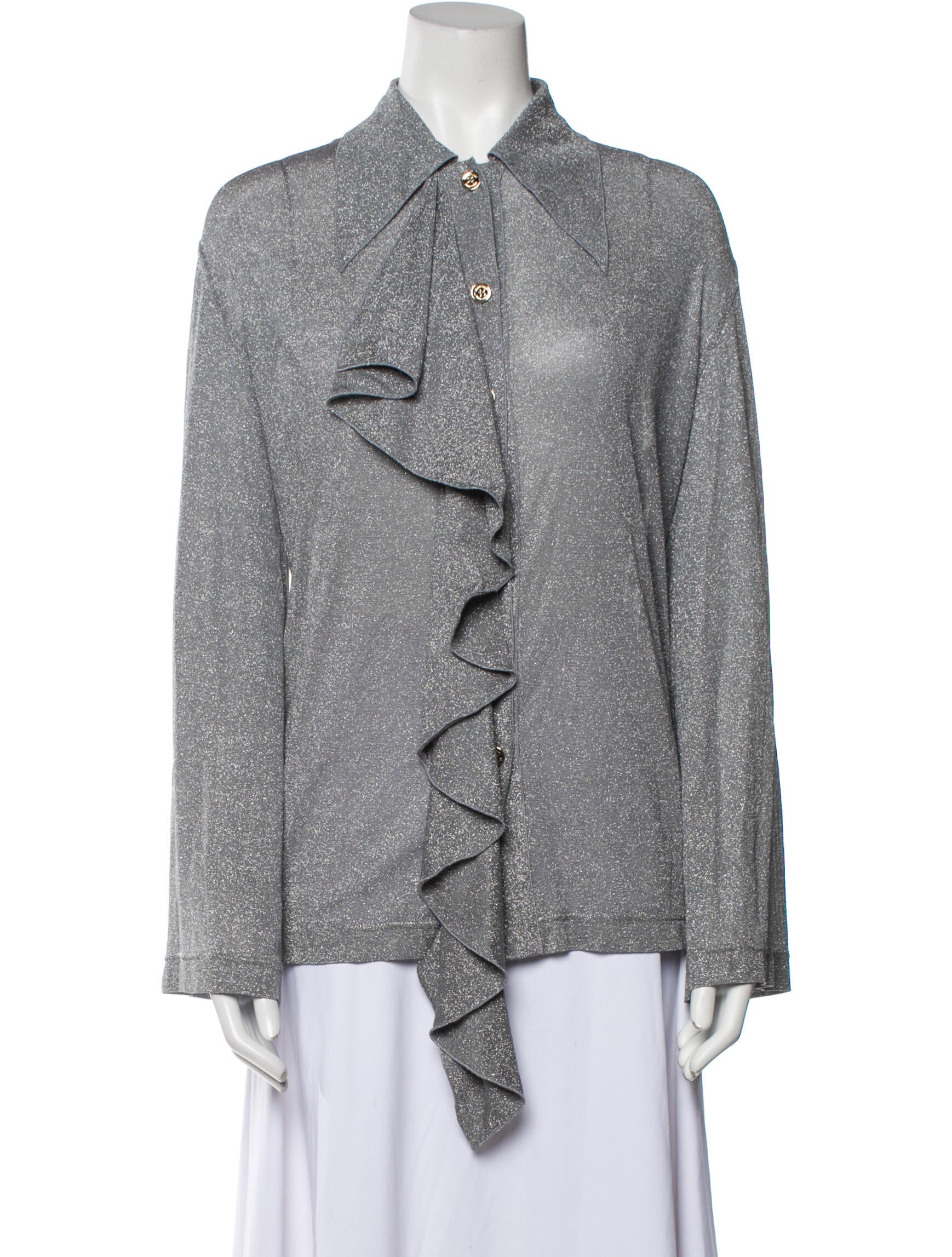 Nina Ricci Long Sleeve Button-Up Top