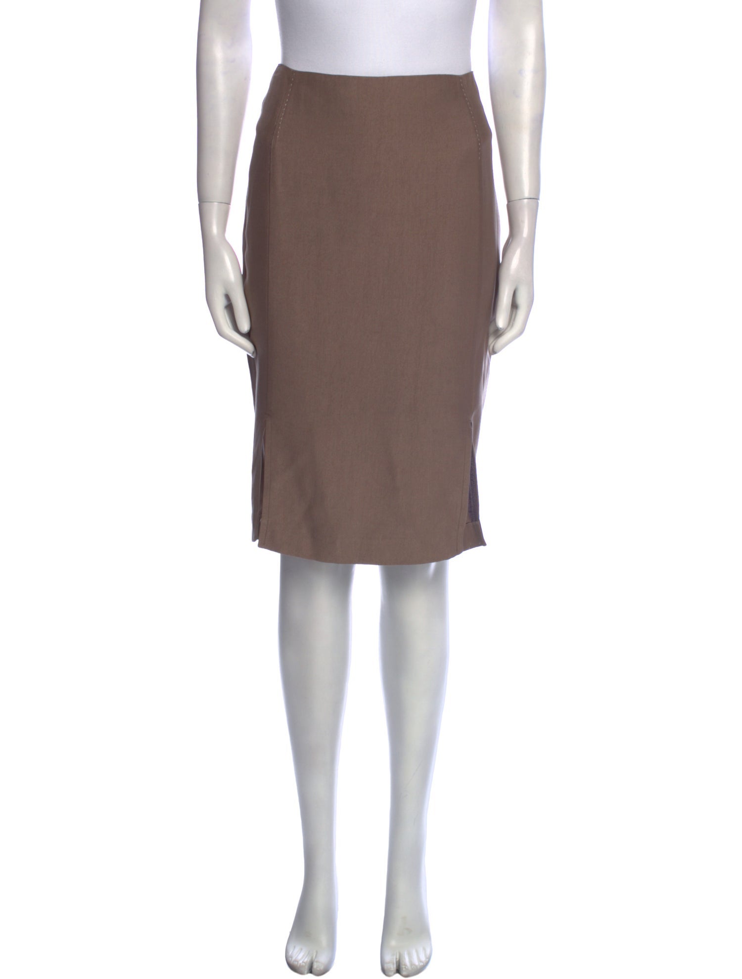 Nina Ricci Silk Knee-Length Skirt