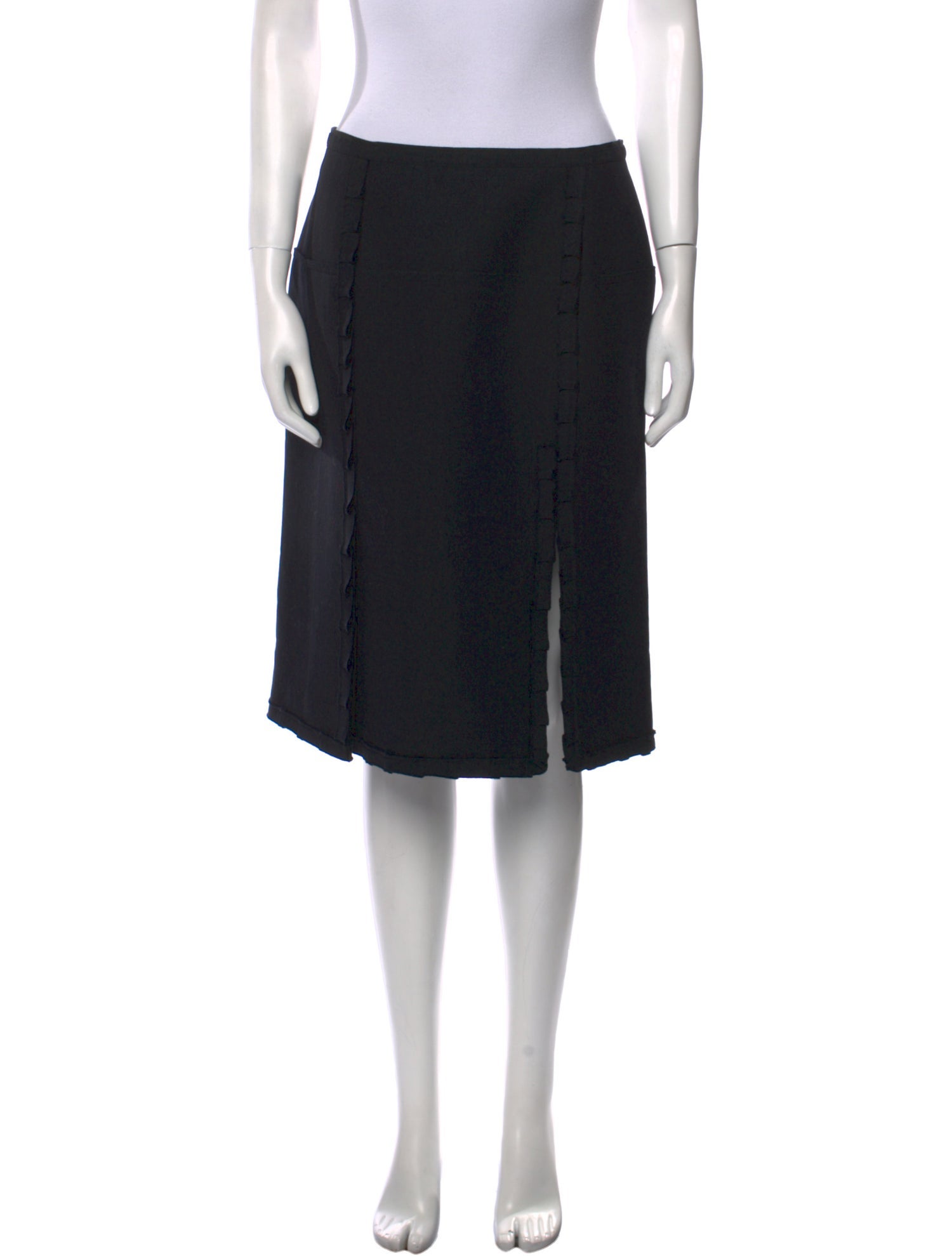 Nina Ricci Virgin Wool Knee-Length Skirt