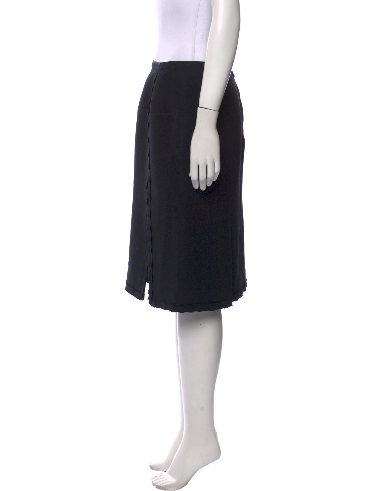 Nina Ricci Virgin Wool Knee-Length Skirt