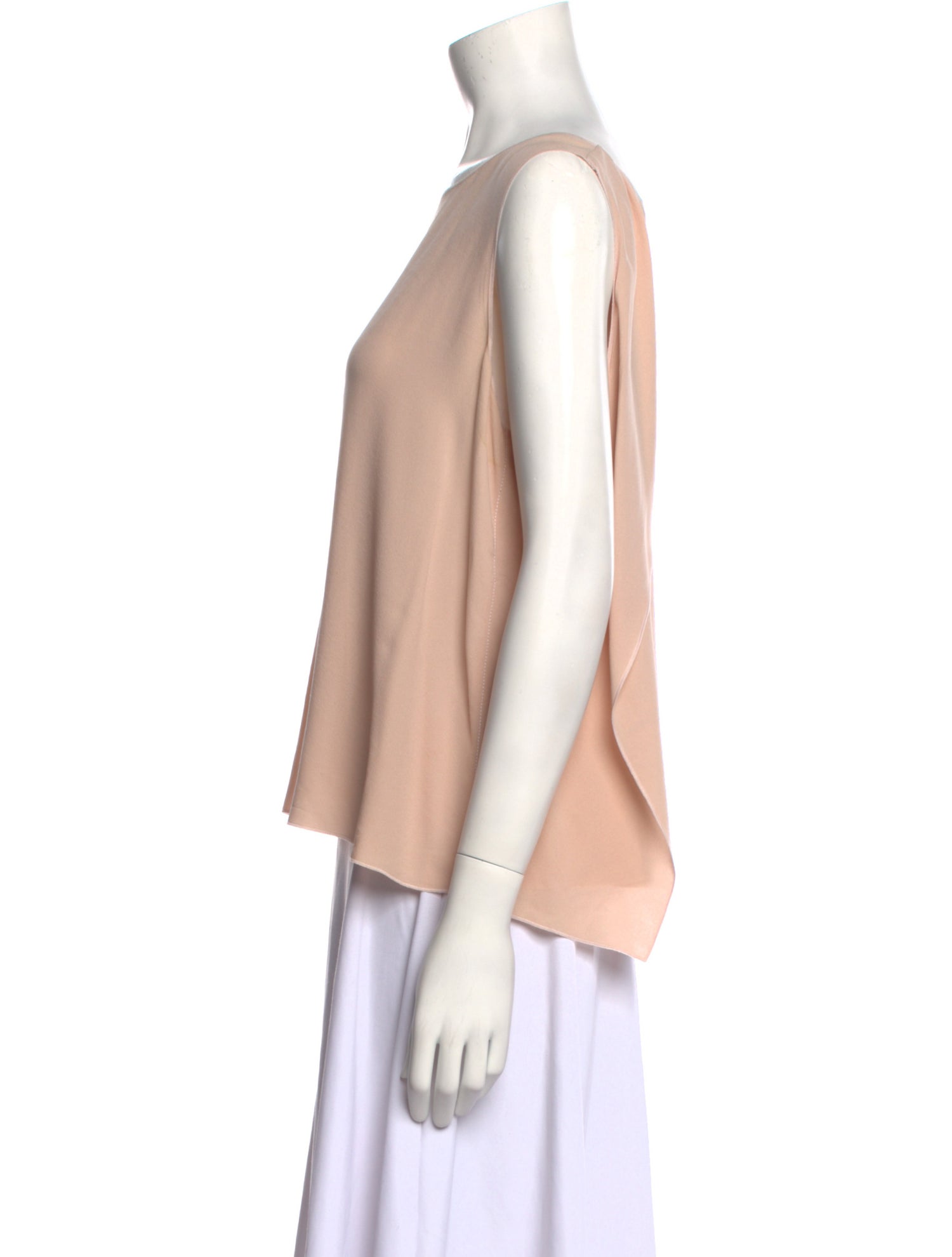 Nina Ricci Silk Bateau Neckline Top