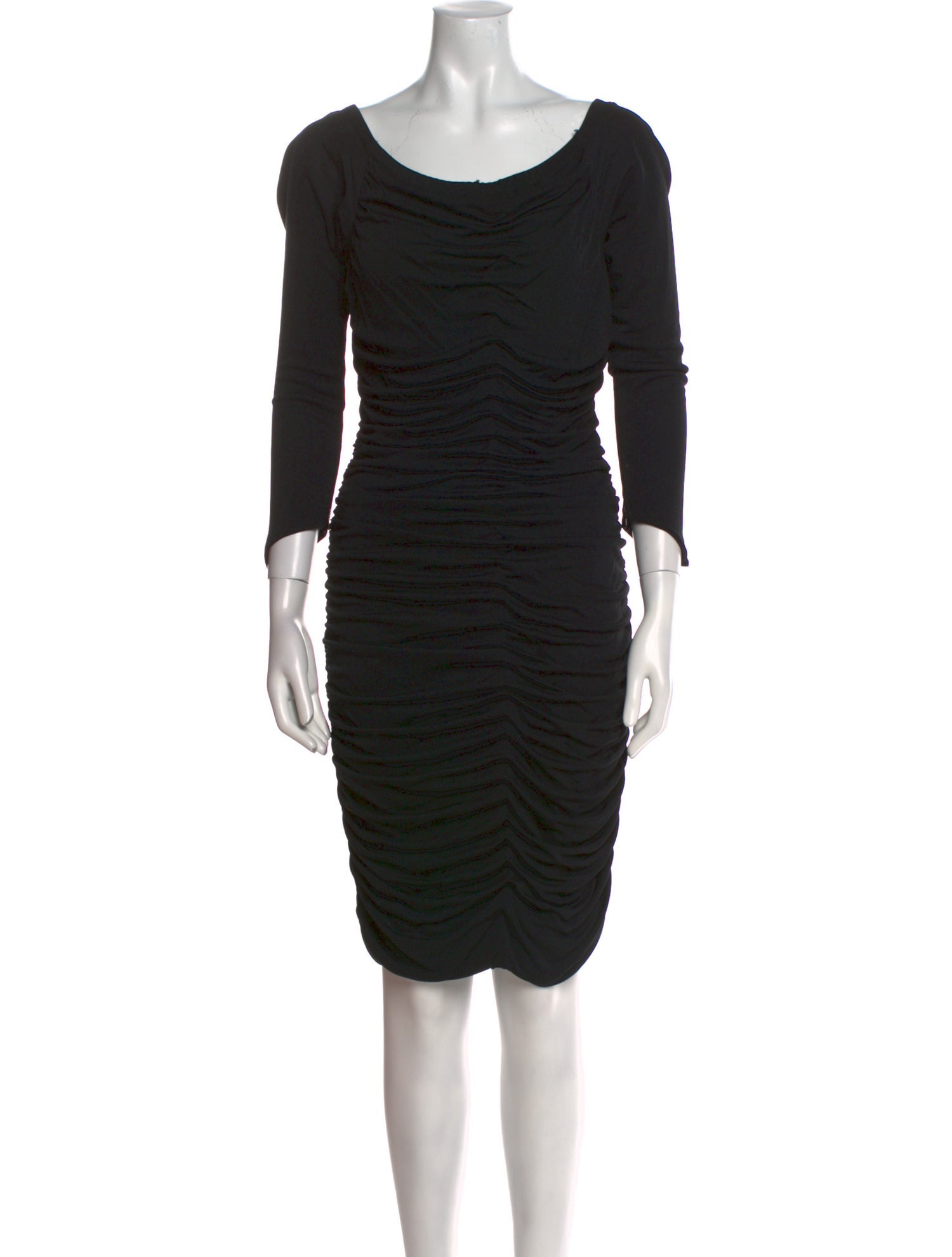 Nina Ricci Scoop Neck Midi Length Dress