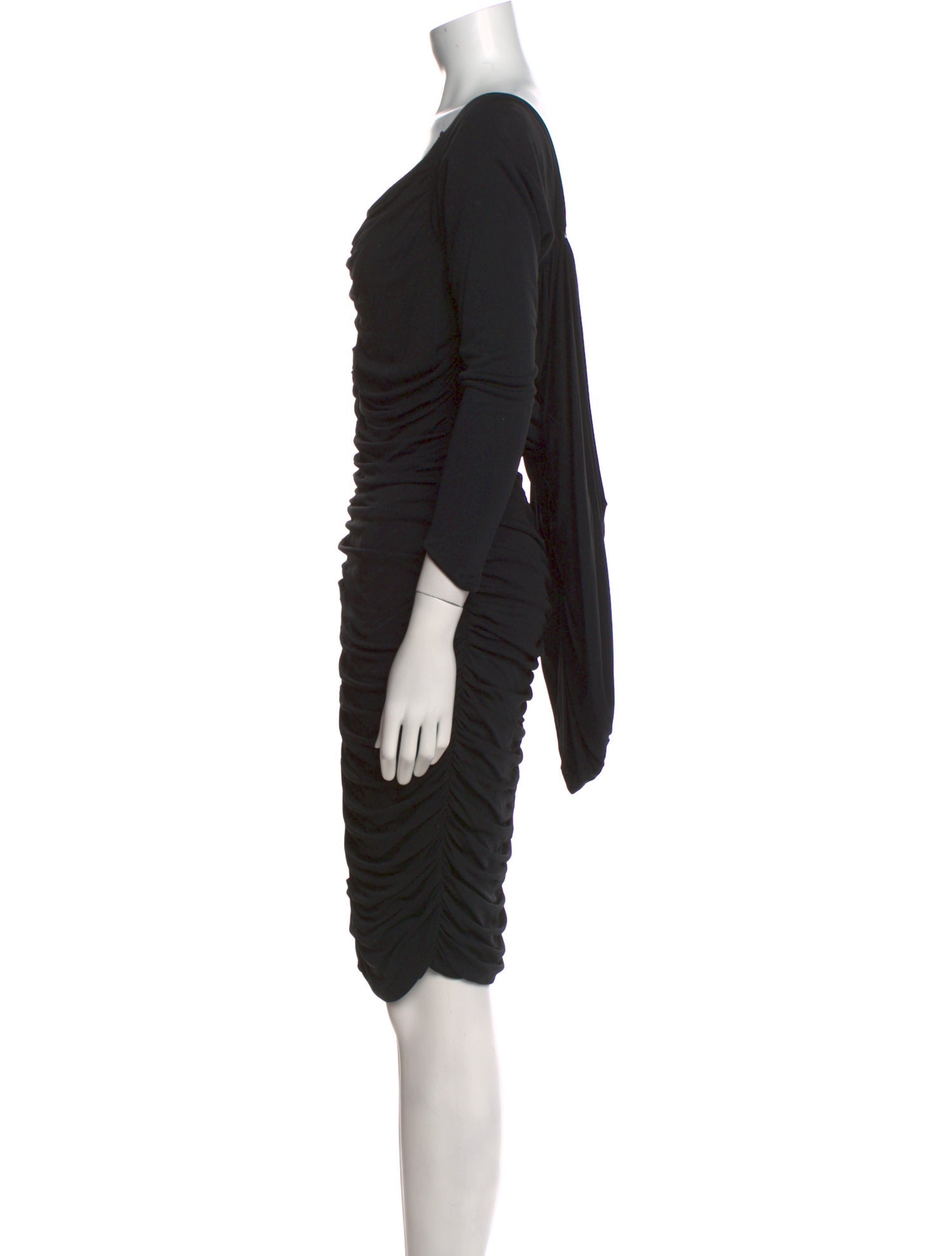 Nina Ricci Scoop Neck Midi Length Dress