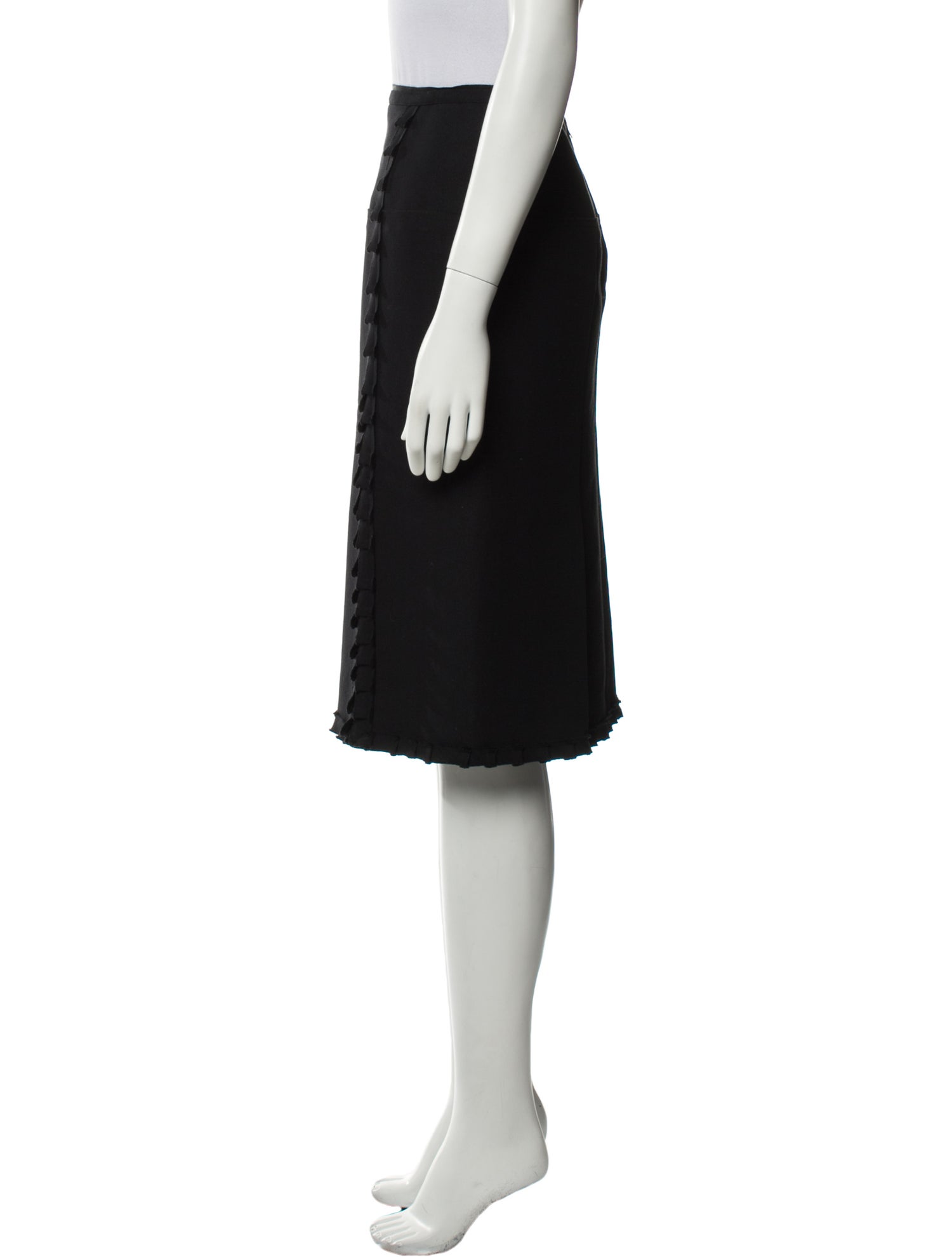 Nina Ricci Virgin Wool Knee-Length Skirt
