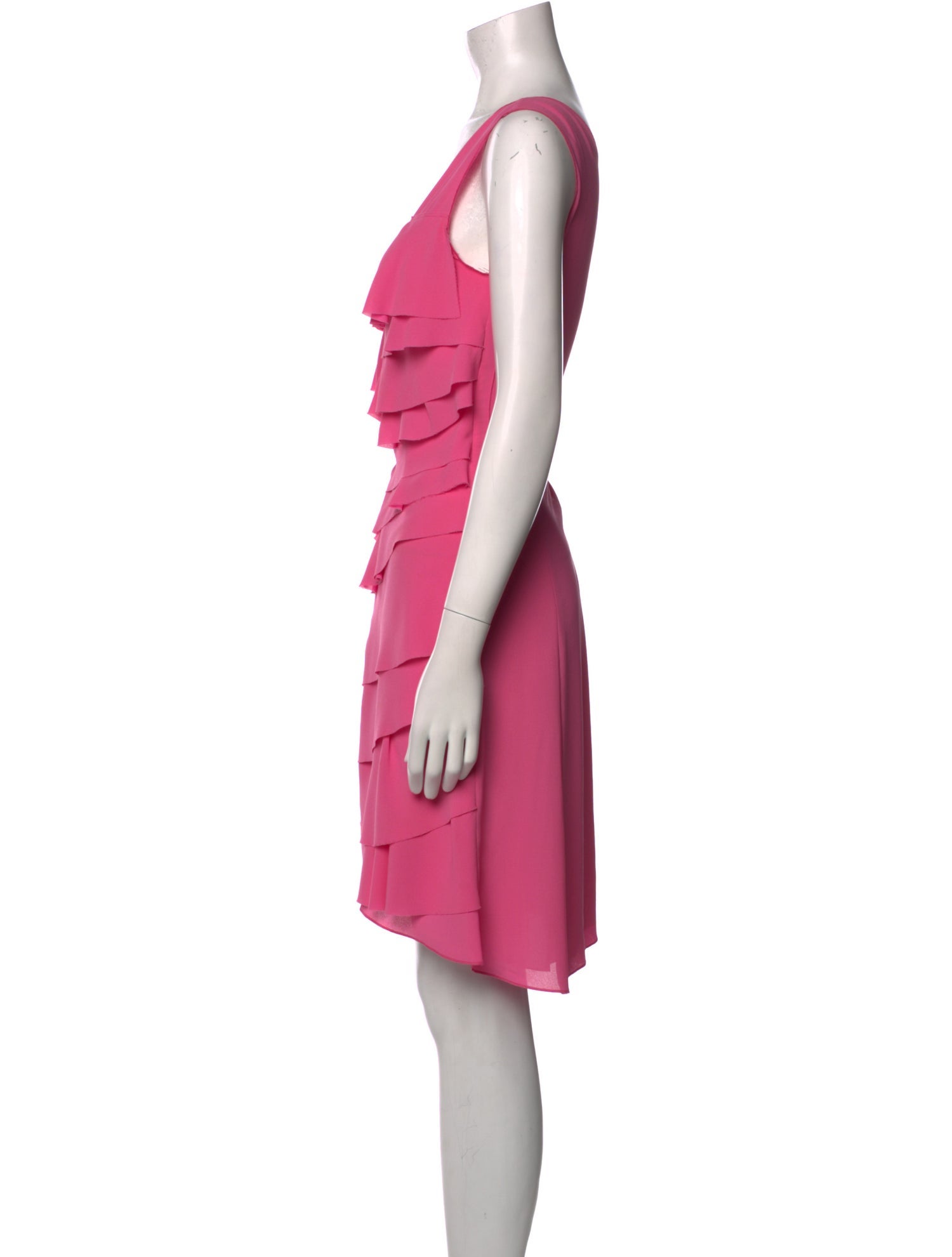 Nina Ricci V-Neck Knee-Length Dress