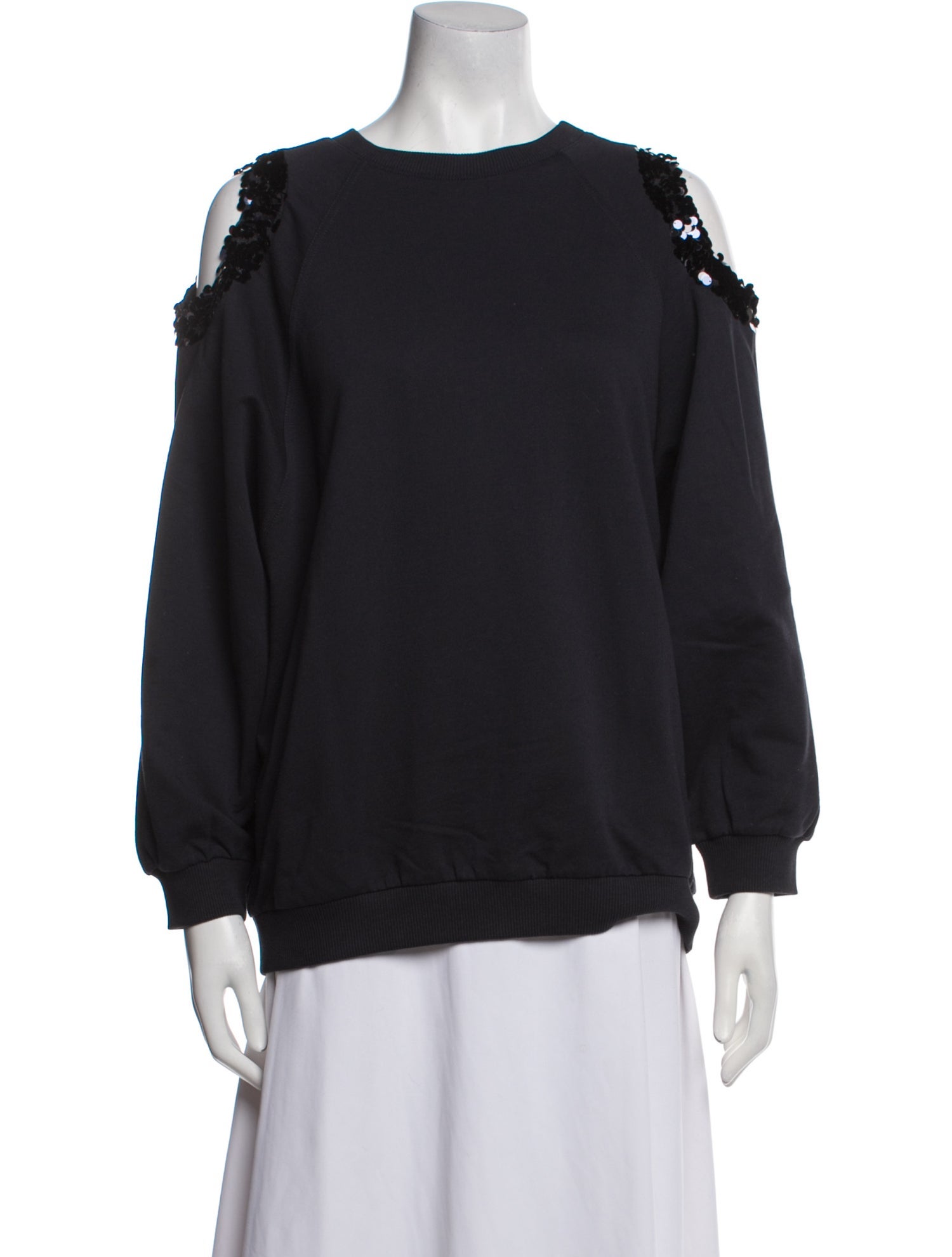 Nina Ricci Bateau Neckline Long Sleeve Sweatshirt
