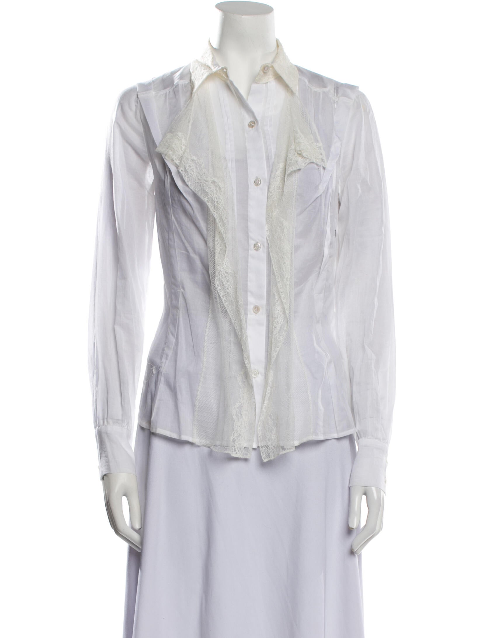 Nina Ricci Long Sleeve Button-Up Top