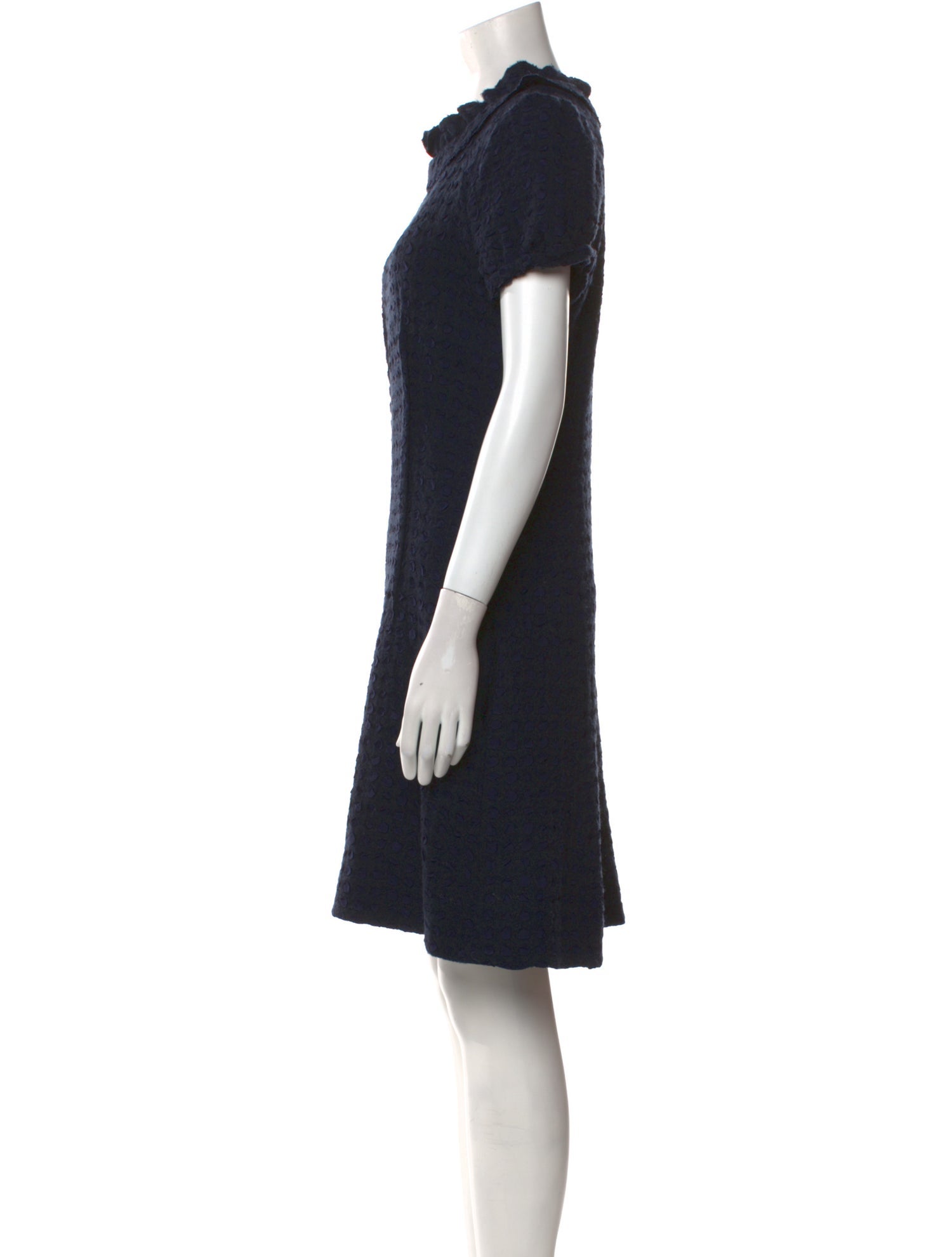 Nina Ricci Turtleneck Knee-Length Dress
