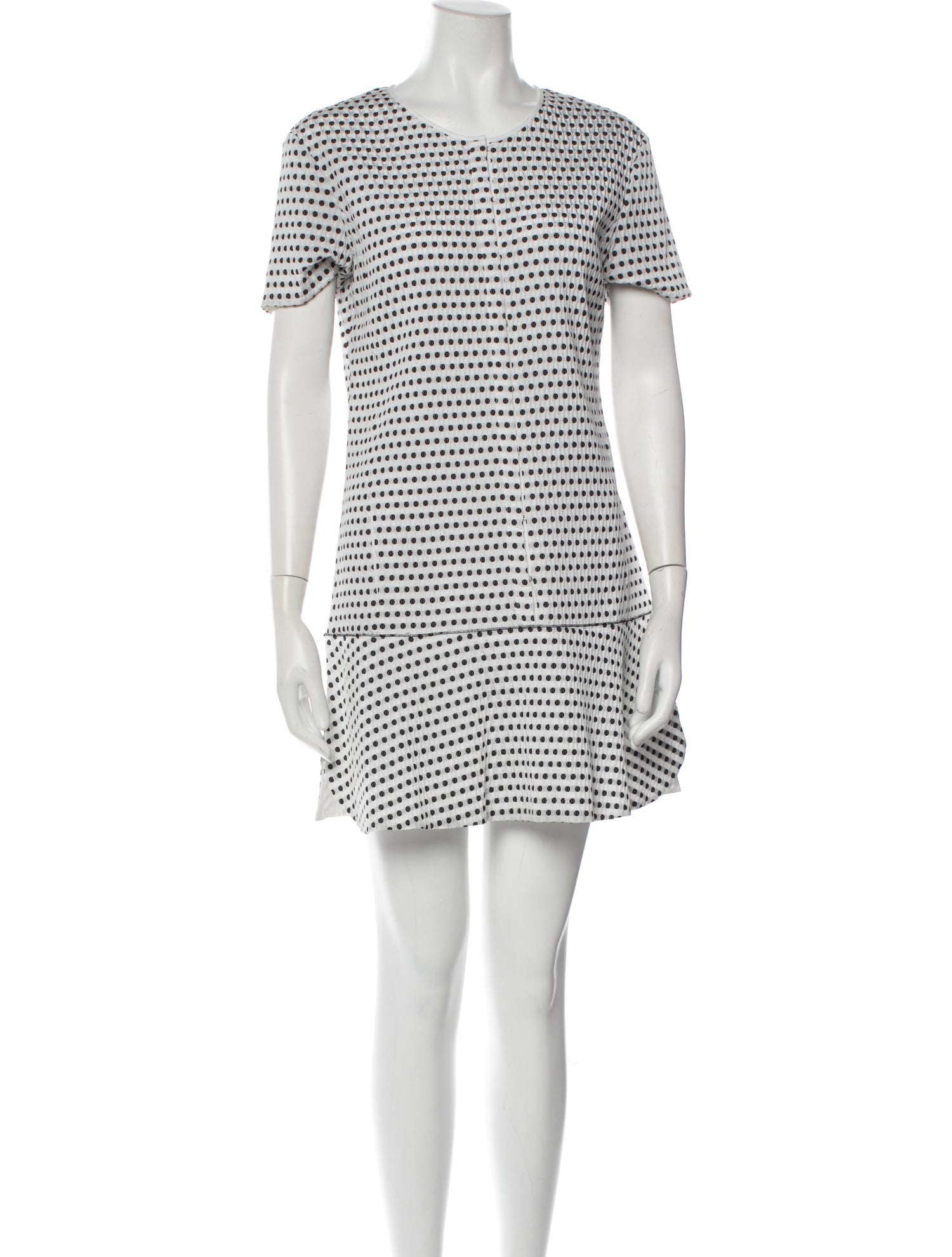 Nina Ricci Polka Dot Print Mini Dress